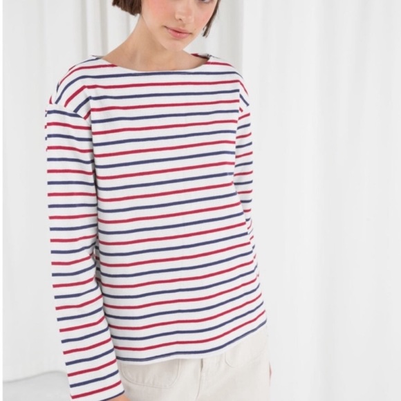 & Other Stories Tops - BOGO! & Other Stories Parisian Breton Striped Boatneck Long Sleeve Top